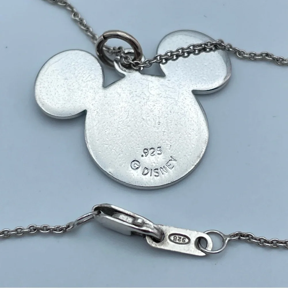 Disney Sterling Silver 925 Mickey Mouse Necklace Collector’s Edition